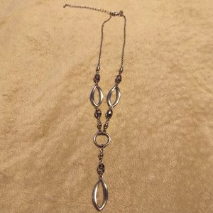 Lia Sophia Silver tone Statement Necklace